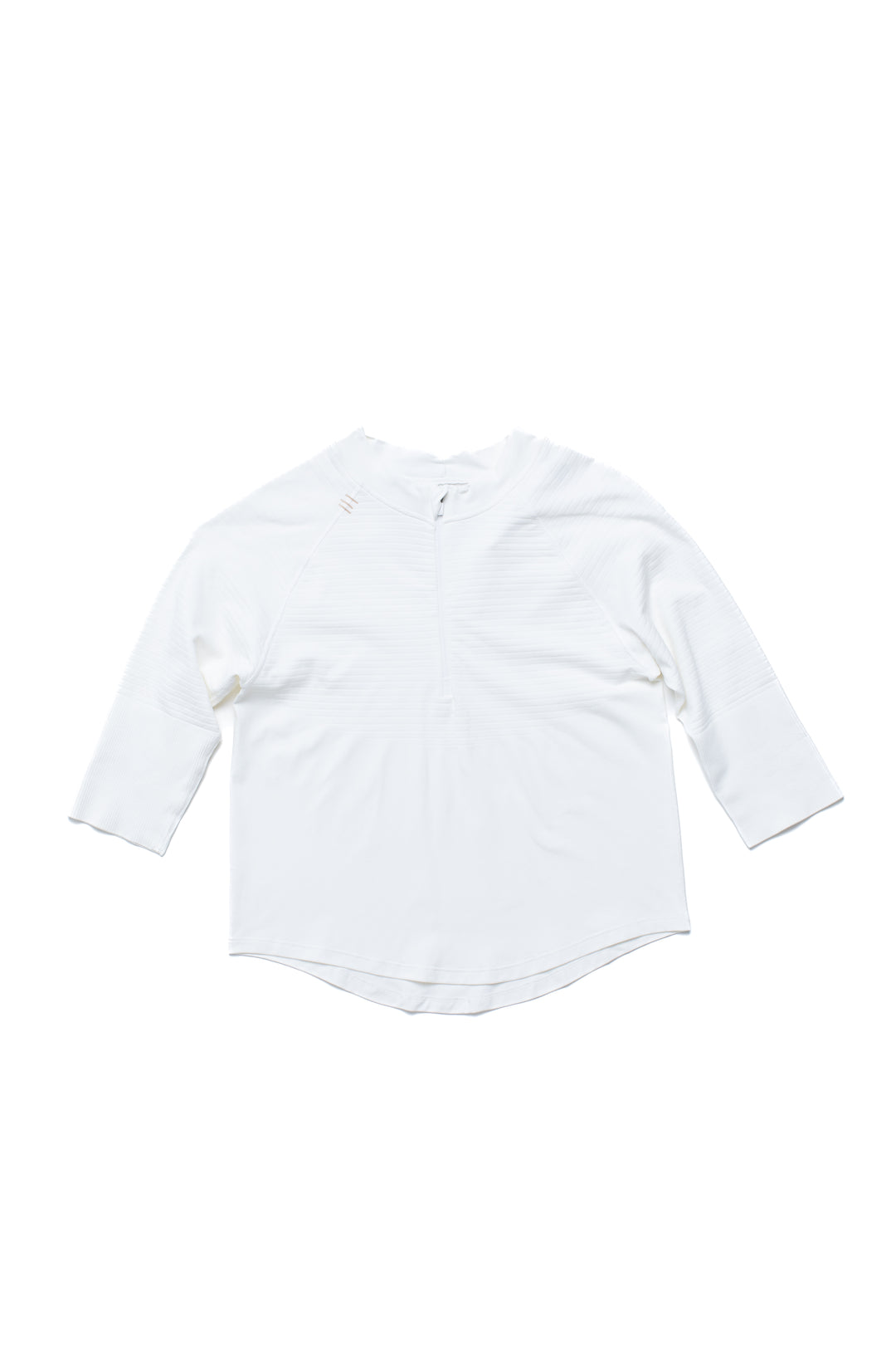 Half-Zip 3/4 Long Sleeve - Winter White